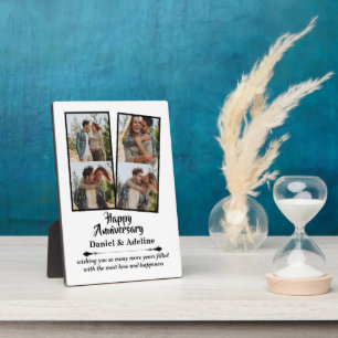 Plaque Photo Collage photo Couple Amour Anniversaire de Mariage