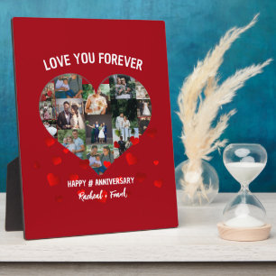 Plaque Photo Collage photo de l'anniversaire de mariage personn