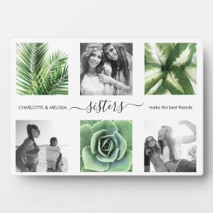Plaque Photo Collage photo de soeurs modernes