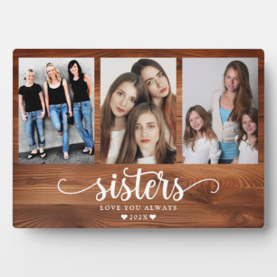 Plaque Photo Collage photo de soeurs personnalisées