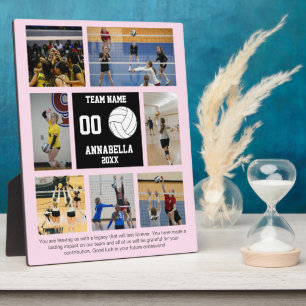 Plaque Photo Collage photo de volley-ball 7 Nom de l'équipe de