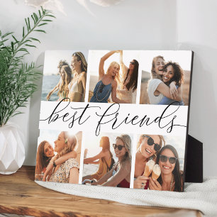 Plaque Photo Collage photo des meilleurs amis 8x10
