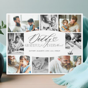 Plaque Photo Collage Photo Élégant et Sur Mesure Cadeau pour Pa