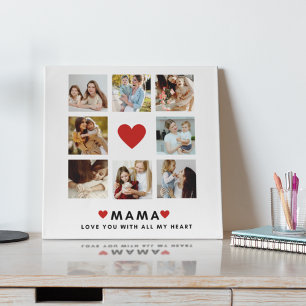 Plaque Photo Collage Photo Maman We Love You Best Mother Cadeau