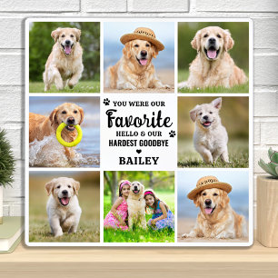 Plaque Photo Collage photo moderne de 8 photos pour se souvenir