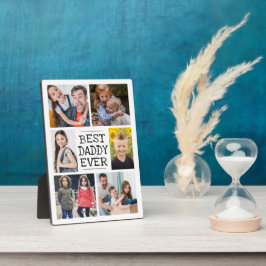 Plaque Photo Collage photo moderne | Meilleur papa