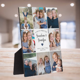 Plaque Photo Collage photo personnalisé Grand-parents Moderne