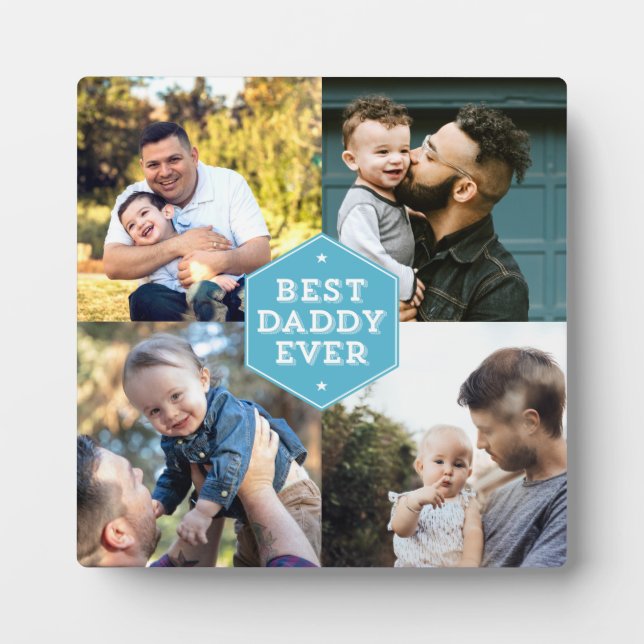 Plaque Photo Collection photo moderne Best Daddy Ever 4 (Devant)