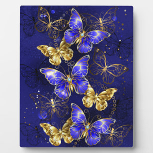Plaque Photo Composition avec papillons Sapphire