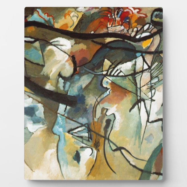 Plaque Photo Composition Kandinsky V Peinture Abstraite (Devant)