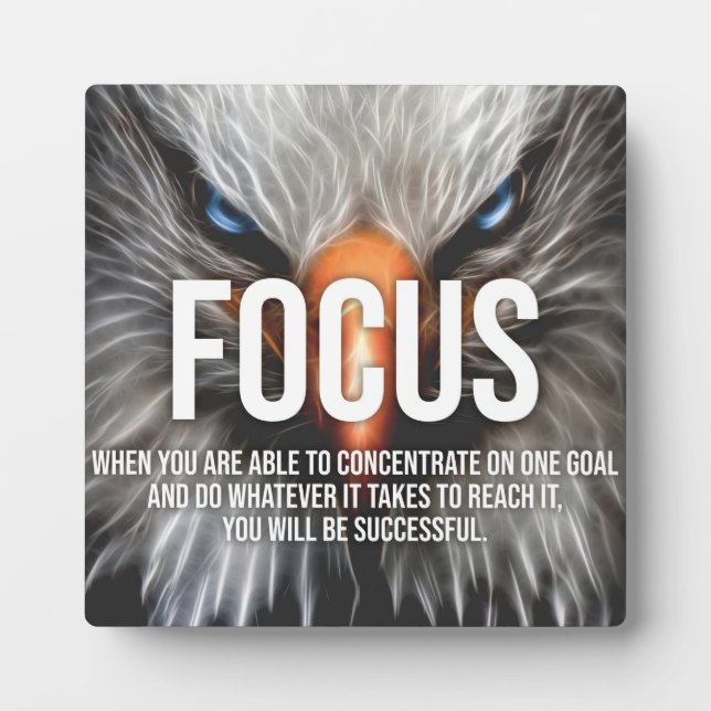 Plaque Photo CONCENTRE - Motivation de l'aigle (Devant)