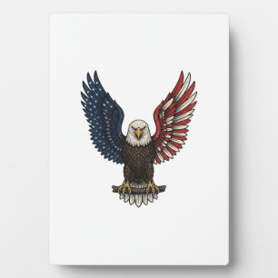 Plaque Photo Conception de chemise vectorielle aigle patriotiqu