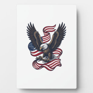 Plaque Photo Conception de chemise vectorielle aigle patriotiqu