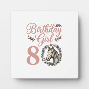 Plaque Photo Conception de chemise vintage florale cheval 8 fil