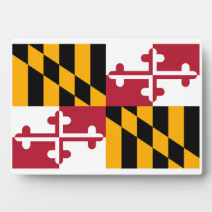 Plaque Photo Conception du drapeau de l'État du Maryland