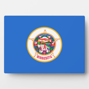 Plaque Photo Conception du drapeau de l'État du Minnesota