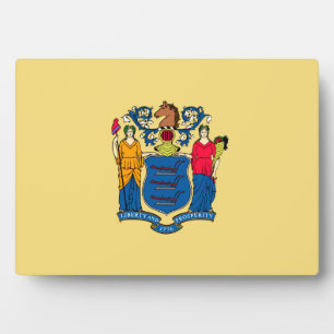 Plaque Photo Conception du drapeau de l'État du New Jersey