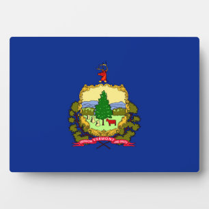 Plaque Photo Conception du drapeau d'état du Vermont