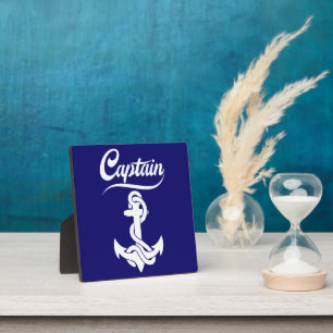 Plaque Photo Conception nautique d'ancre de voilier capitaine