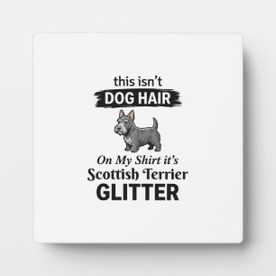 Plaque Photo Conception Scottish Terrier Pailleté Amateur de Ch