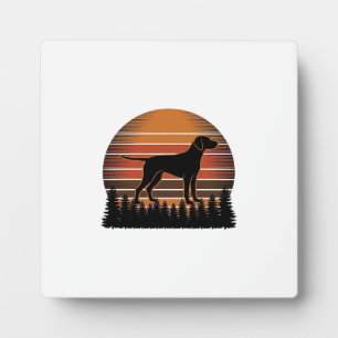 Plaque Photo Conception vectorielle de chien de chasse vintage