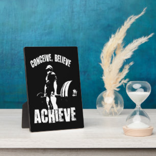 Plaque Photo Concevoir, Croire, Atteindre - Exercice Motivation