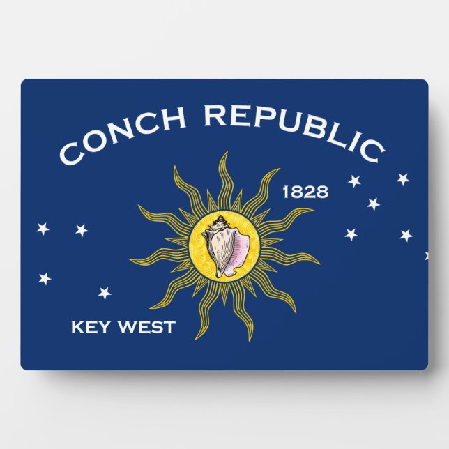 Plaque Photo Conch Republic Flag (Devant)