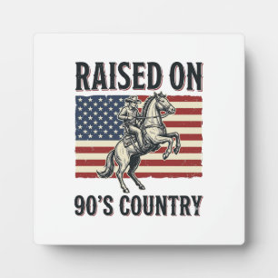 Plaque Photo Conçu pour Chemise Western Cowboy Country 90s_