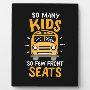 Plaque Photo Conducteur de bus autant d'enfants