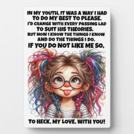 Plaque Photo CONFIANCE et bonne histoire ....