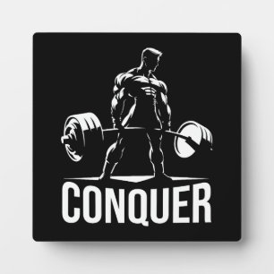 Plaque Photo CONQUER - Gymnase Motivationnelle, entraînement ph