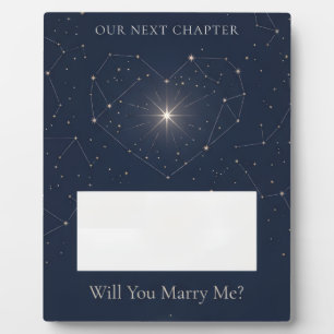 Plaque Photo Constellation de proposition de mariage 'Voulez-vo