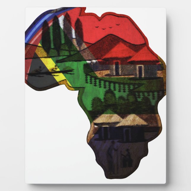 Plaque Photo continent africain (Devant)