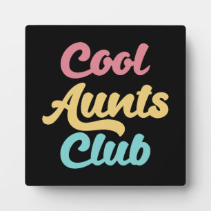 Plaque Photo Cool Aunts Club II