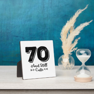 Plaque Photo cool mignon 70e anniversaire citation des paroles