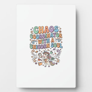Plaque Photo Coordonnateur de chaos de licorne avec une âme de
