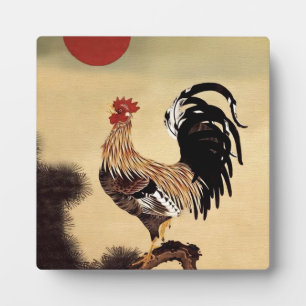 Plaque Photo Coq chantant par Ito Jakuchu