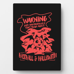 Plaque Photo Costume cadeau de l'amant de baseball Halloween