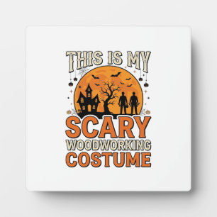 Plaque Photo Costume de menuiserie effrayant Halloween Design V
