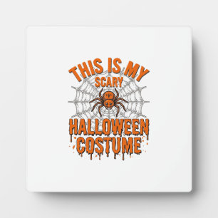 Plaque Photo Costume Halloween effrayant Toile d'araignée Desig