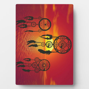 Plaque Photo Coucher de soleil Dreamcatcher