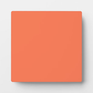 Plaque Photo Couleur d'accentuation du corail saumon prête à Cu
