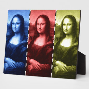 Plaque Photo Couleurs primaires Mona Lisa Poster de animal
