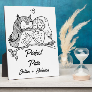 Plaque Photo Couple apparié personnalisé parfait