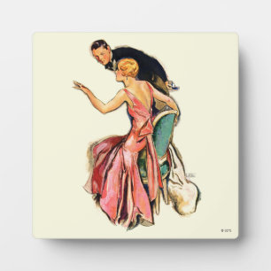 Plaque Photo Couple engagé