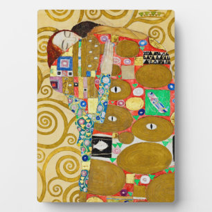 Plaque Photo Couple Fulfillment de Gustav Klimt Nouveau