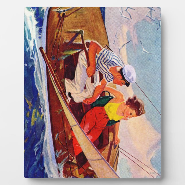 Plaque Photo Couple Sailing (Devant)