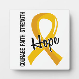 Plaque Photo Courage foi espoir 5 Cancer de l'enfance