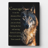 Courage Motivationnel Inspiré Avec Le Loup
