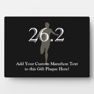 Plaque Photo Coureur de marathon personnalisé 26.2 Keepsaké
